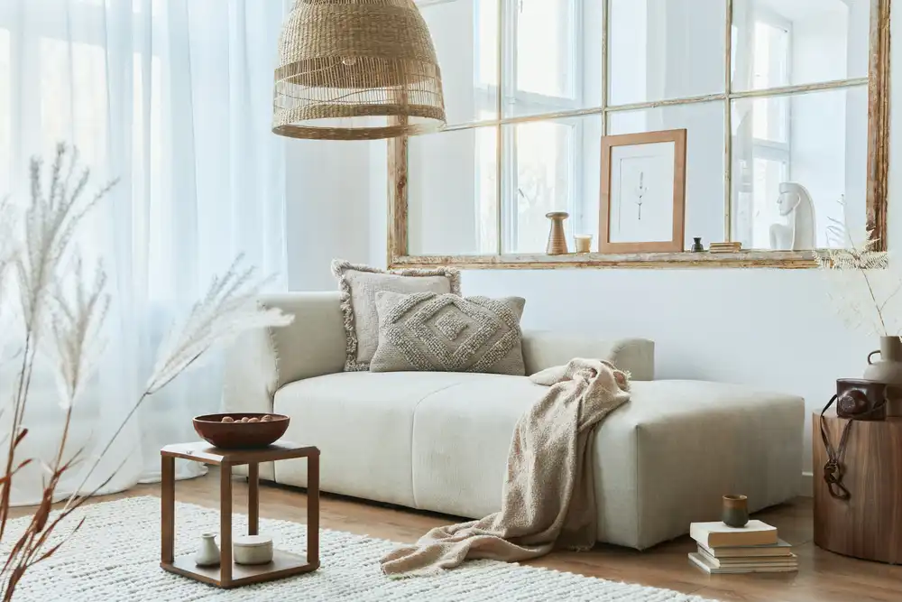Színek a nappaliban-világos kanapé